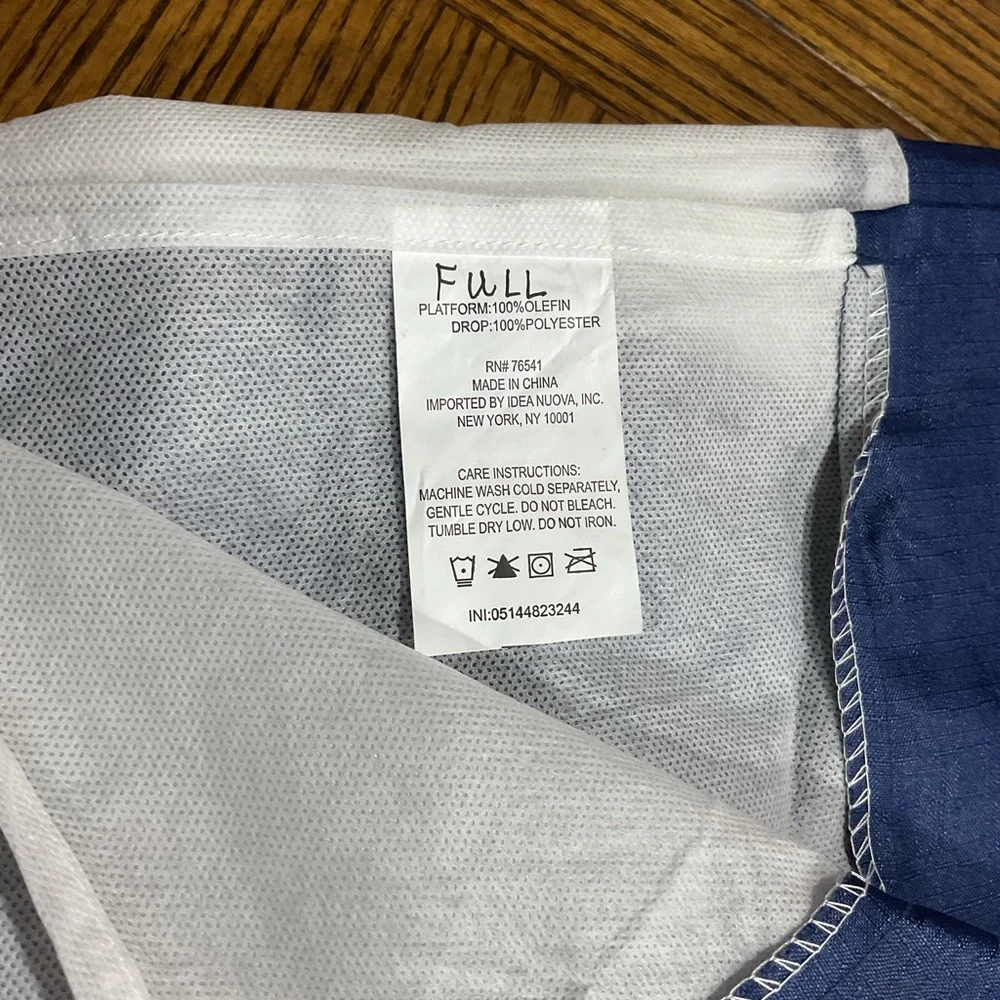Navy blue bed skirt Full size